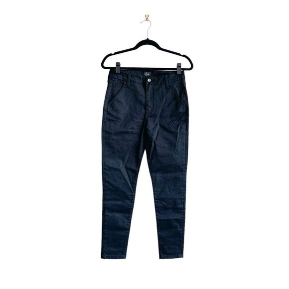 Joe's Womens Pants High (rise) Honey Curvy Skinny Ankle Black Shimmer Plaid 28 - Picture 2 of 10